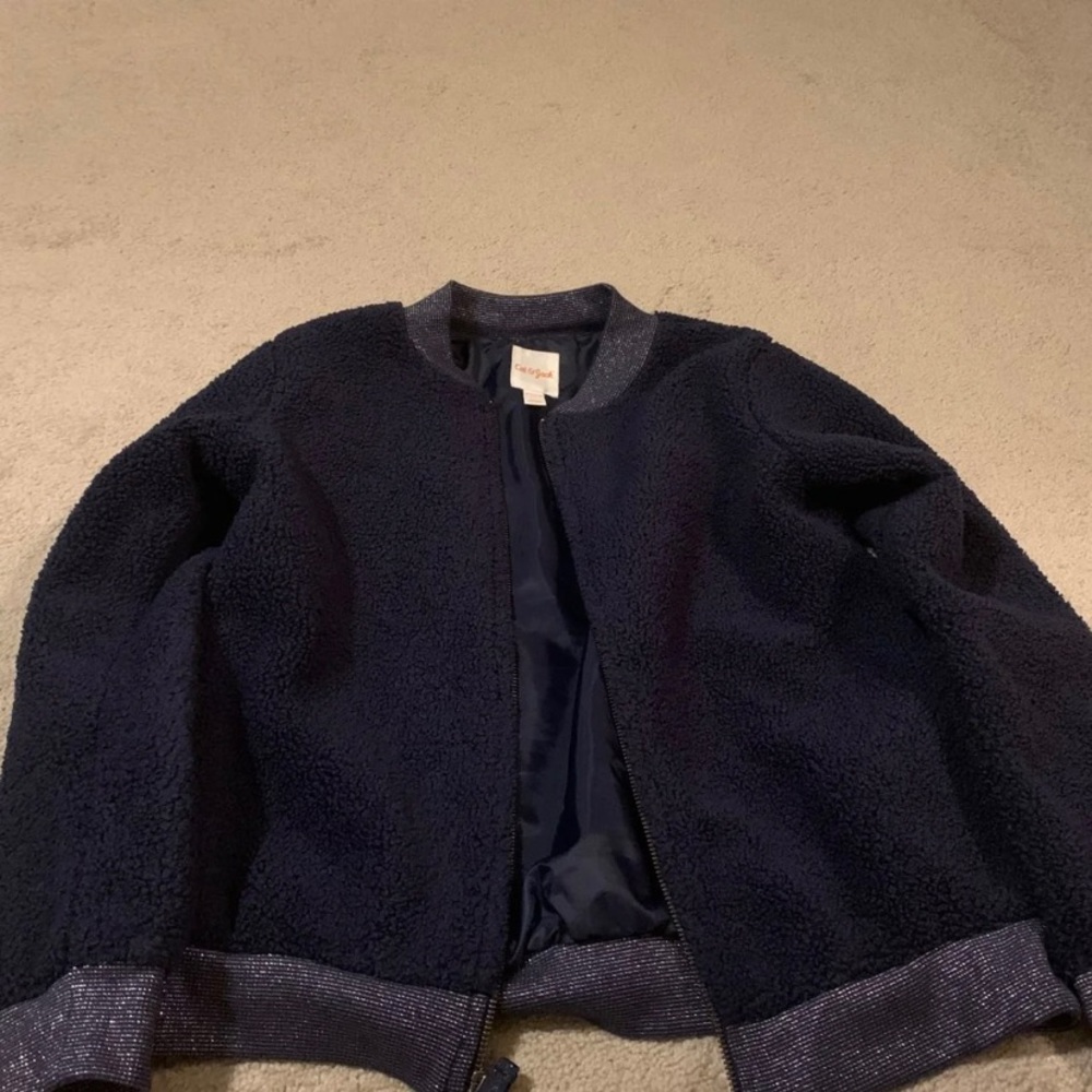 A blue jacket